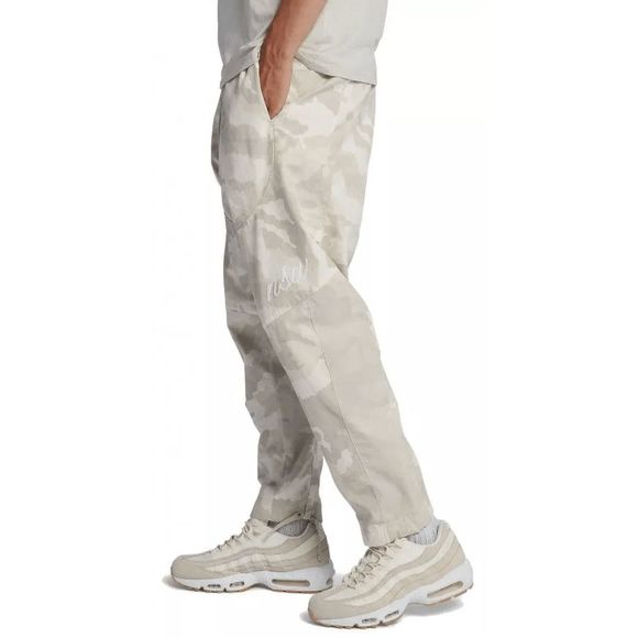 NEW Mens Small NIKE Sportswear NSW NSP Pant Camo Silver Woven Cotton 930253-121 - Picture 2 of 5